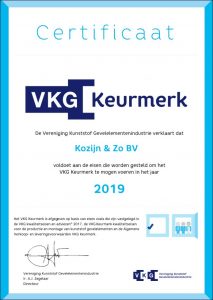 Kozijn & Zo kunststof kozijnen - VKG Keurmerk 2019