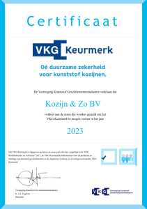 VKG Keurmerkcertificaat 2023 - Kozijn & Zo