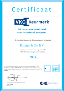 VKG Keurmerk certificaat 2024 - Kozijn & Zo